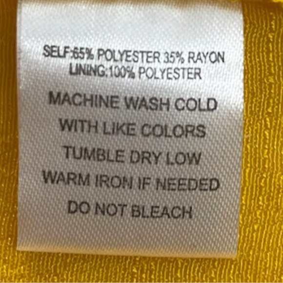 Indigo Rose gauze sunflower yellow sundress tiered balloon sleeves - XL - Picture 4 of 5